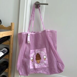 Pusheen Box Mesh Beach Tote Bag